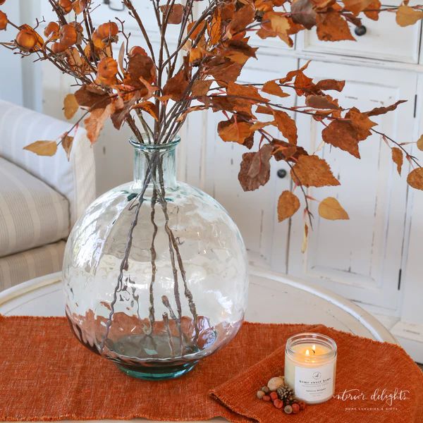 41" Falling Leaves Spray, Rust | Interior Delights