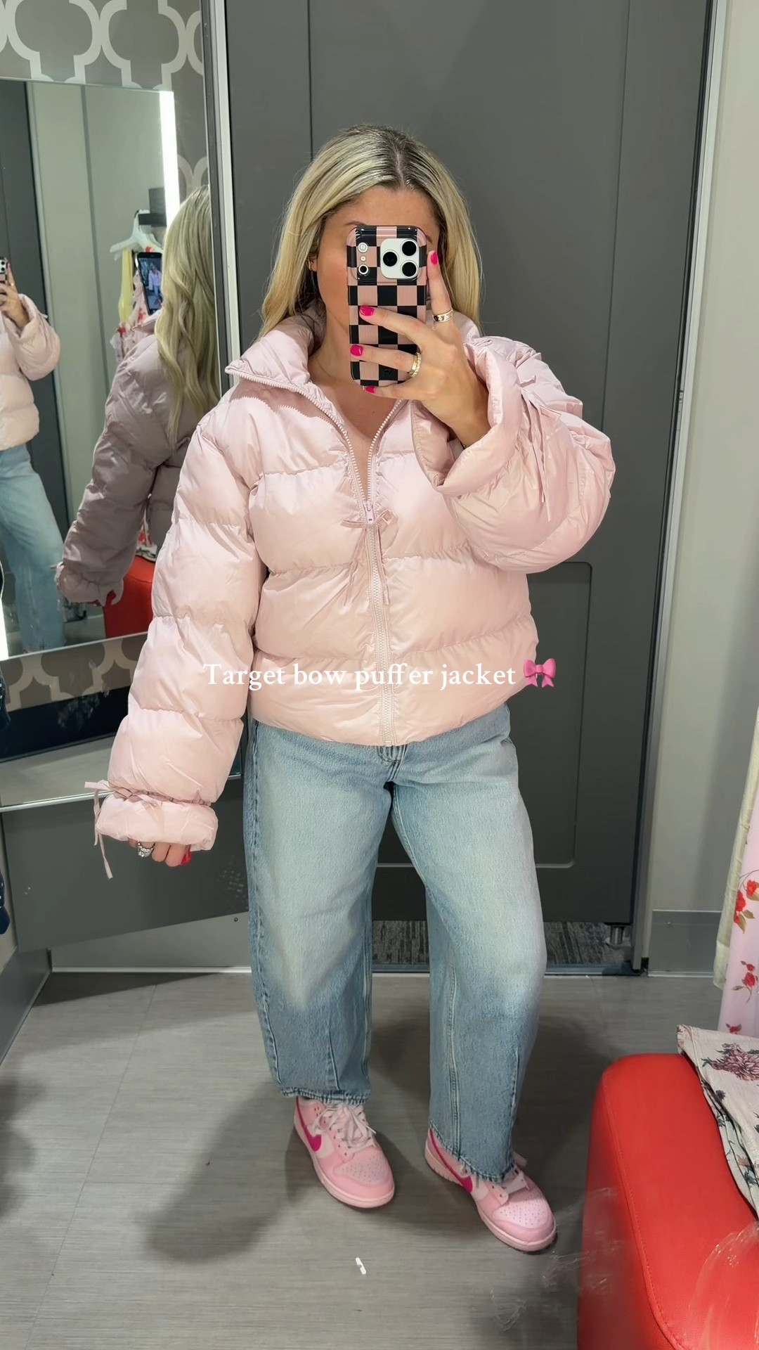 Target outfit
Bow puffer jacket m
Battle jeans size 6
Nike dunks 

#LTKootd #LTKFindsUnder100 #LTKFindsUnder50