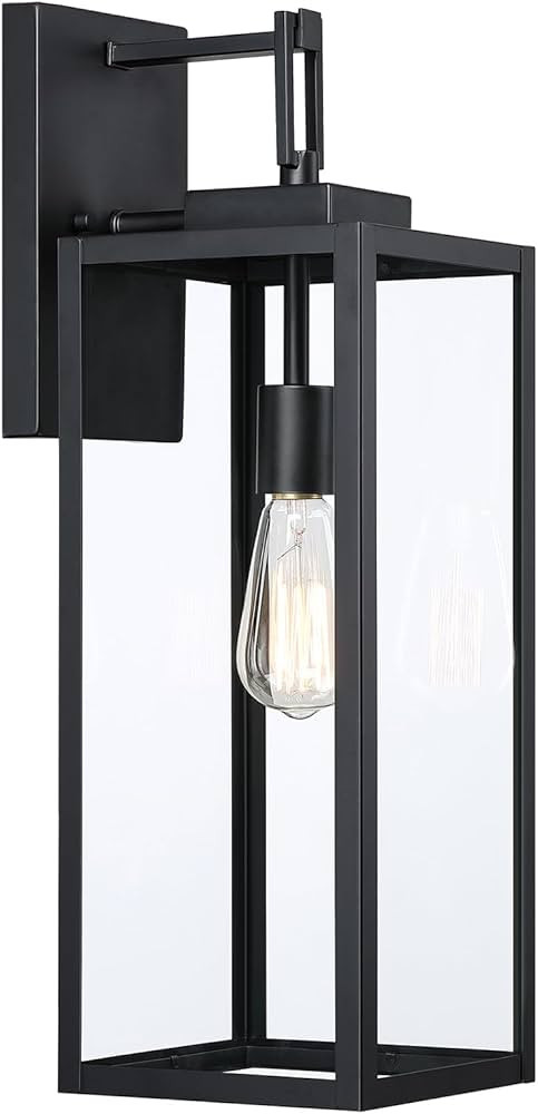 22" Large Outdoor Sconce Light,22 Inch Outdoor Wall Lantern,Black Outdoor Light 22 Inch Black Out... | Amazon (US)
