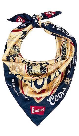 Coors Heritage Silky Bandana in Yellow Belly | Revolve Clothing (Global)