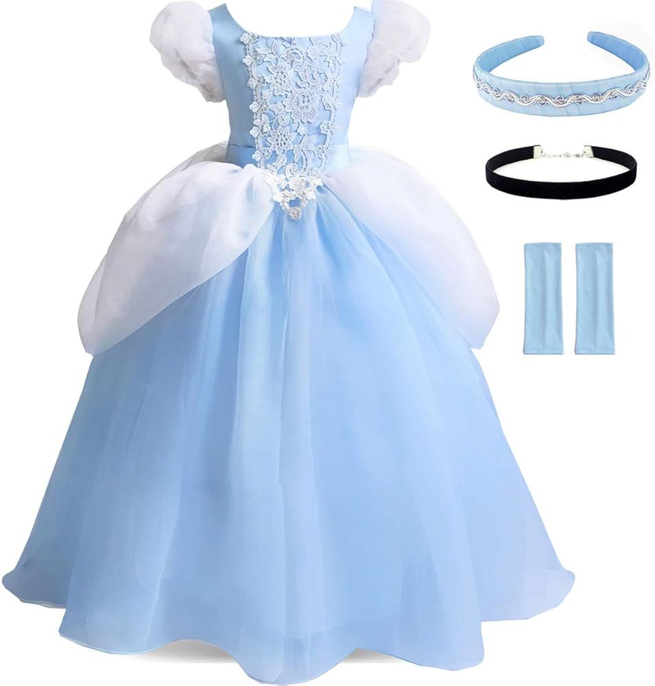 TYHTYM Princess Costumes Little Girls Dress Up Fancy Halloween Christmas Party | Amazon (US)