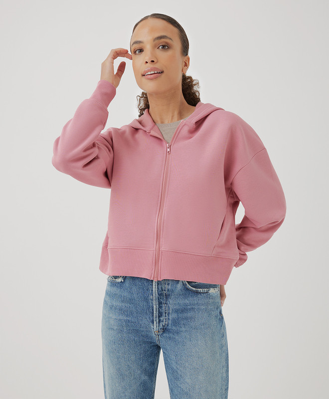 courtside zip hoodie | Pact Apparel