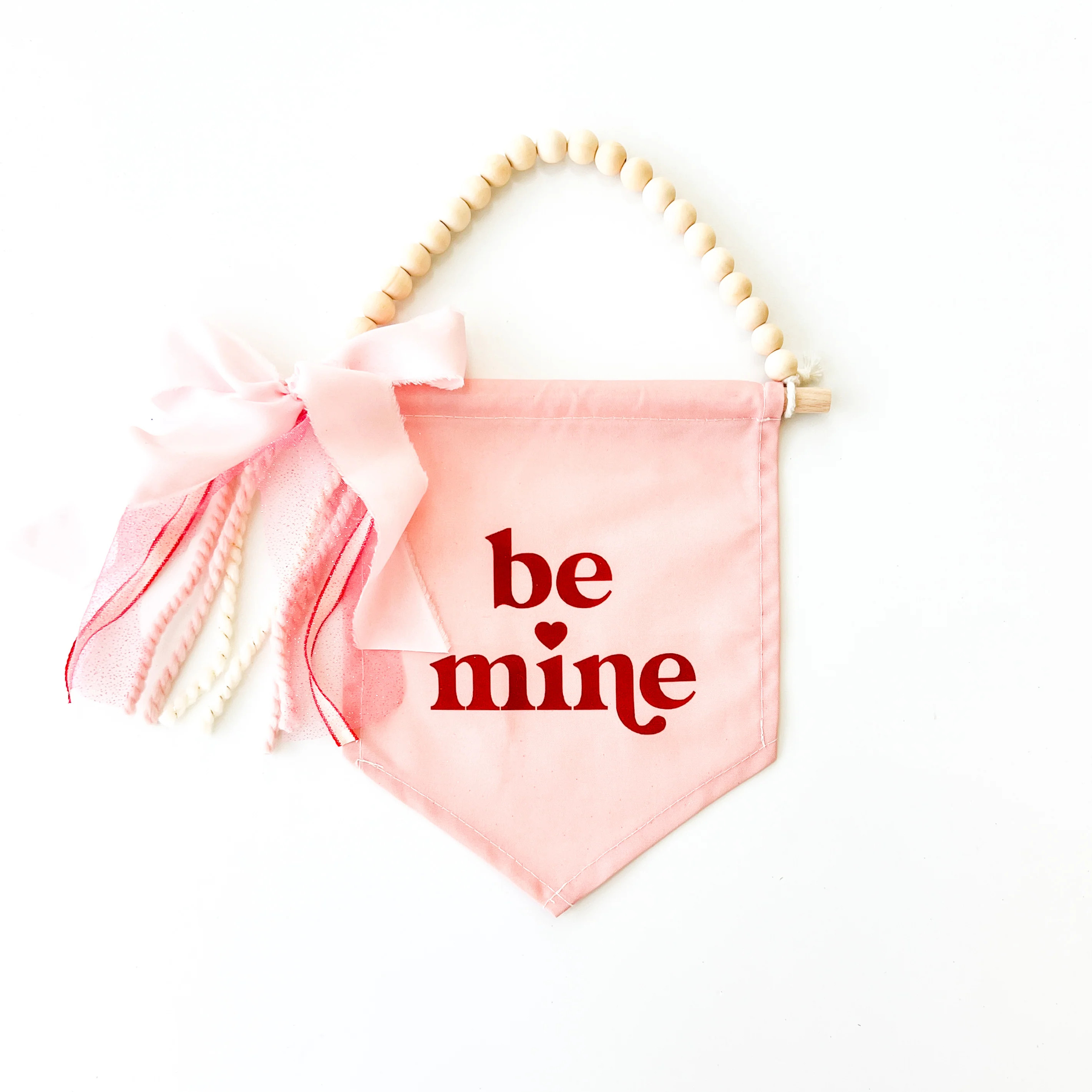 {Pink} Be Mine Hang Sign | Hunny Prints
