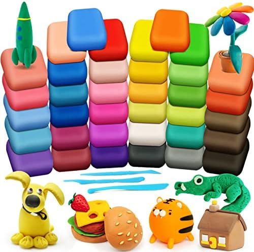 Magic Clay - Air Dry Clay 36 Colors, Modeling Clay for Kids with Tools, Soft & Ultra Light, Toys ... | Amazon (US)