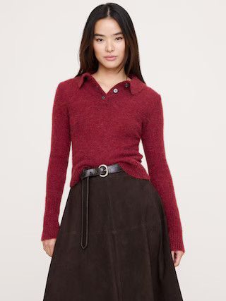Italian Alpaca-Blend Sweater Polo | Banana Republic (US)