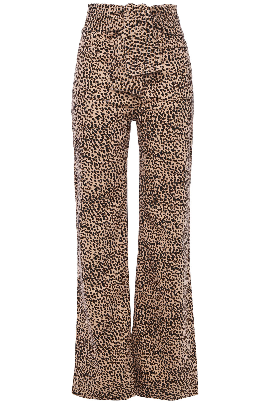 Wade tie-front leopard-print wide-leg jeans | The Outnet (US and CA)