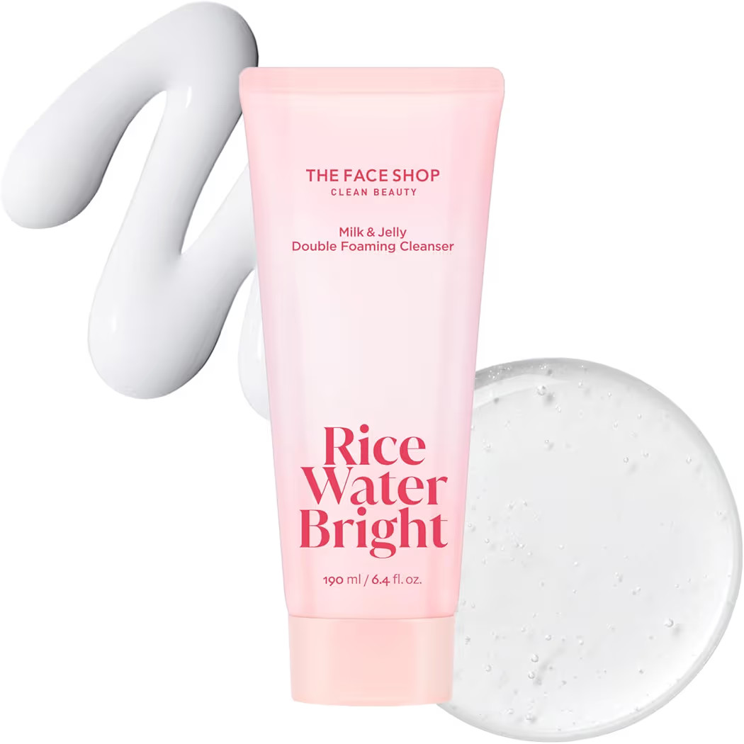 The Face Shop Rice Water Bright Milk & Jelly Double Cleanser, Double Cleansing in Half the Time, ... | Amazon (US)
