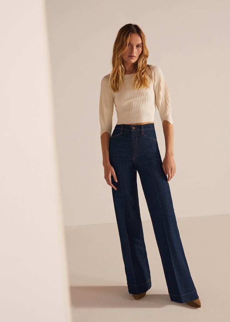 THE MISCHA SUPER HIGH RISE WIDE STRAIGHT | Favorite Daughter