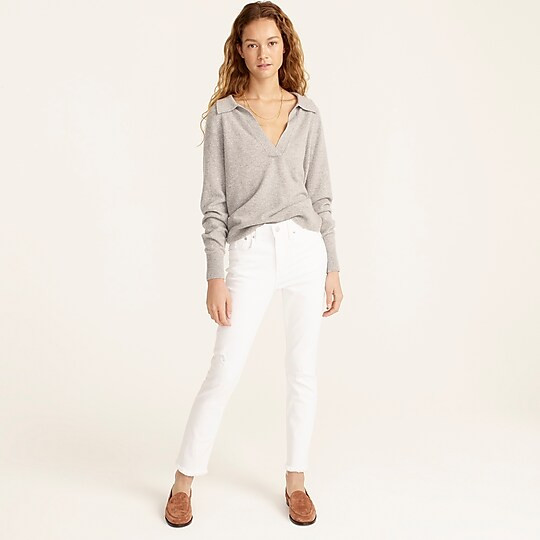 Slim boyfriend jean in white | J. Crew US