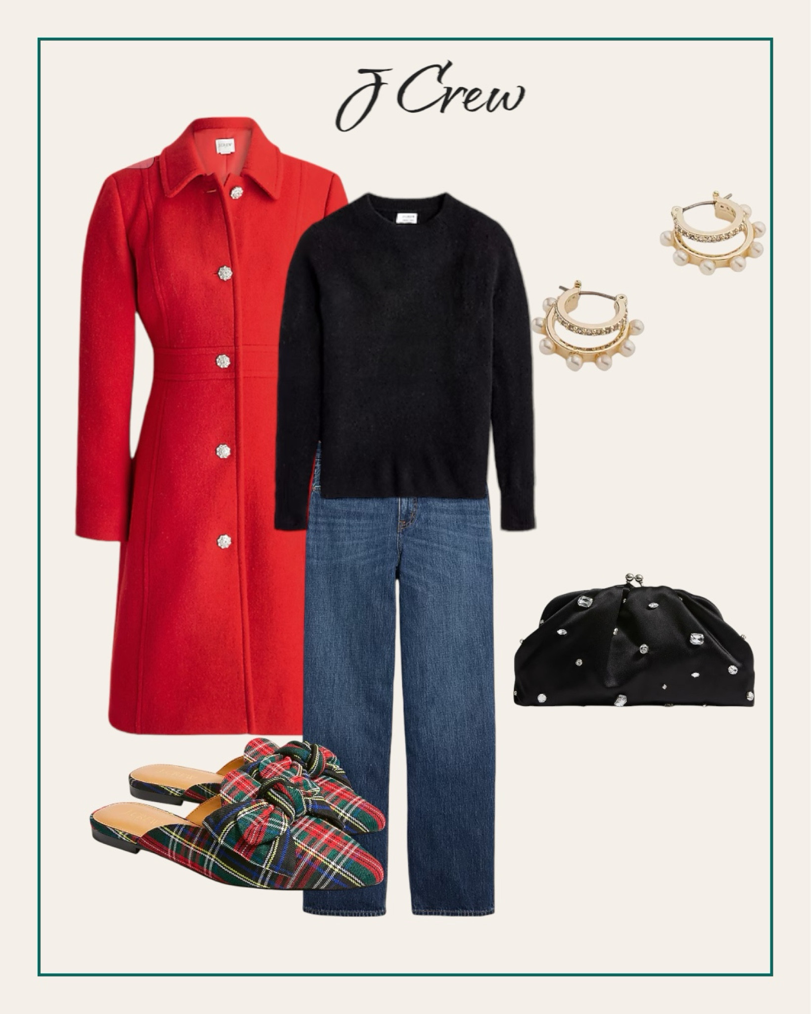 JCrew holiday casual outfit. 
#winteroutfit

#LTKstyletip #LTKSeasonal