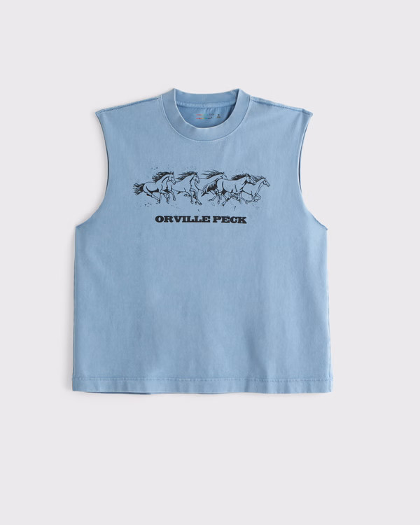 Women's Pride Cropped Orville Peck Tank | Women's Tops | Abercrombie.com | Abercrombie & Fitch (US)