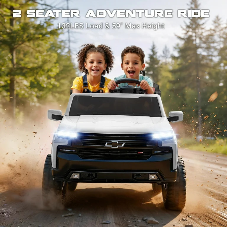 Chevrolet 24V Electric Ride on Car for Kids, 2 Seater Ride on Toys for Toddlers with Remote Contr... | Walmart (US)