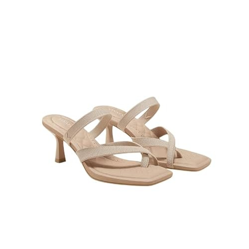 VIVAIA Alina Square-Toe Kitten Heel Strappy Sandals | Amazon (US)