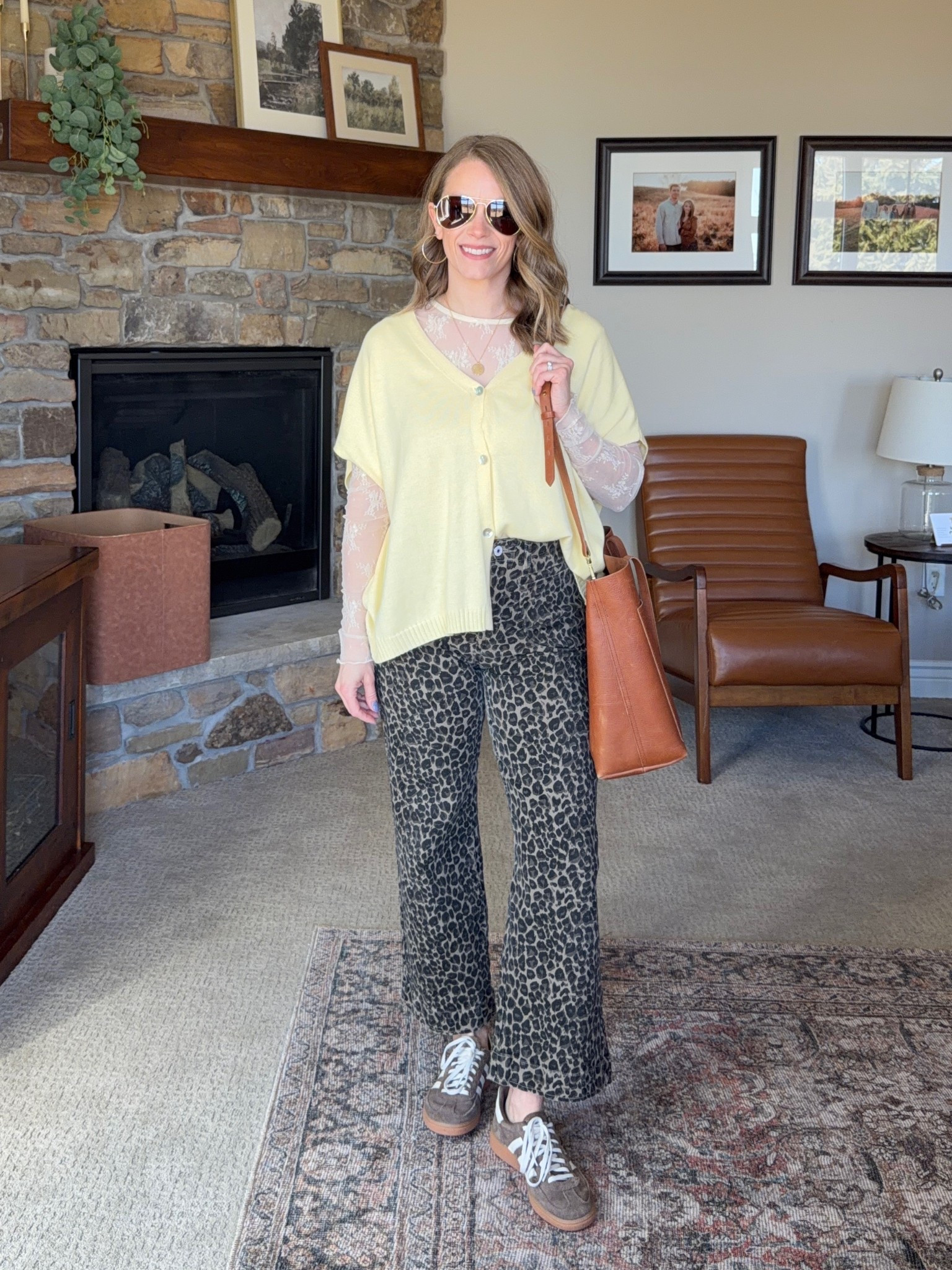 I love this fun twist with the lace top and leopard pants! 

#LTKOver40 #LTKSeasonal #LTKPetite