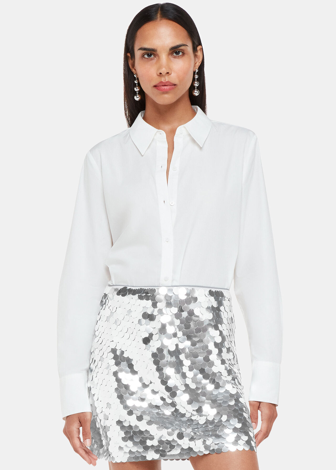Sequin Disc Mini Skirt | Whistles