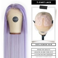 Lavender Purple Human Hair Wigs - For Women, Lace Front Wig | T-Part | Etsy (US)