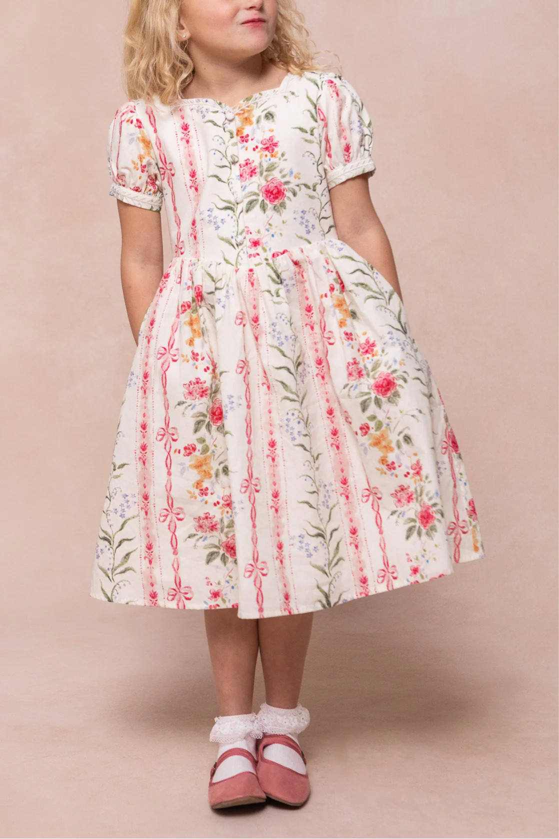 Mini Maybelle Dress in Floral Stripes | Ivy City Co