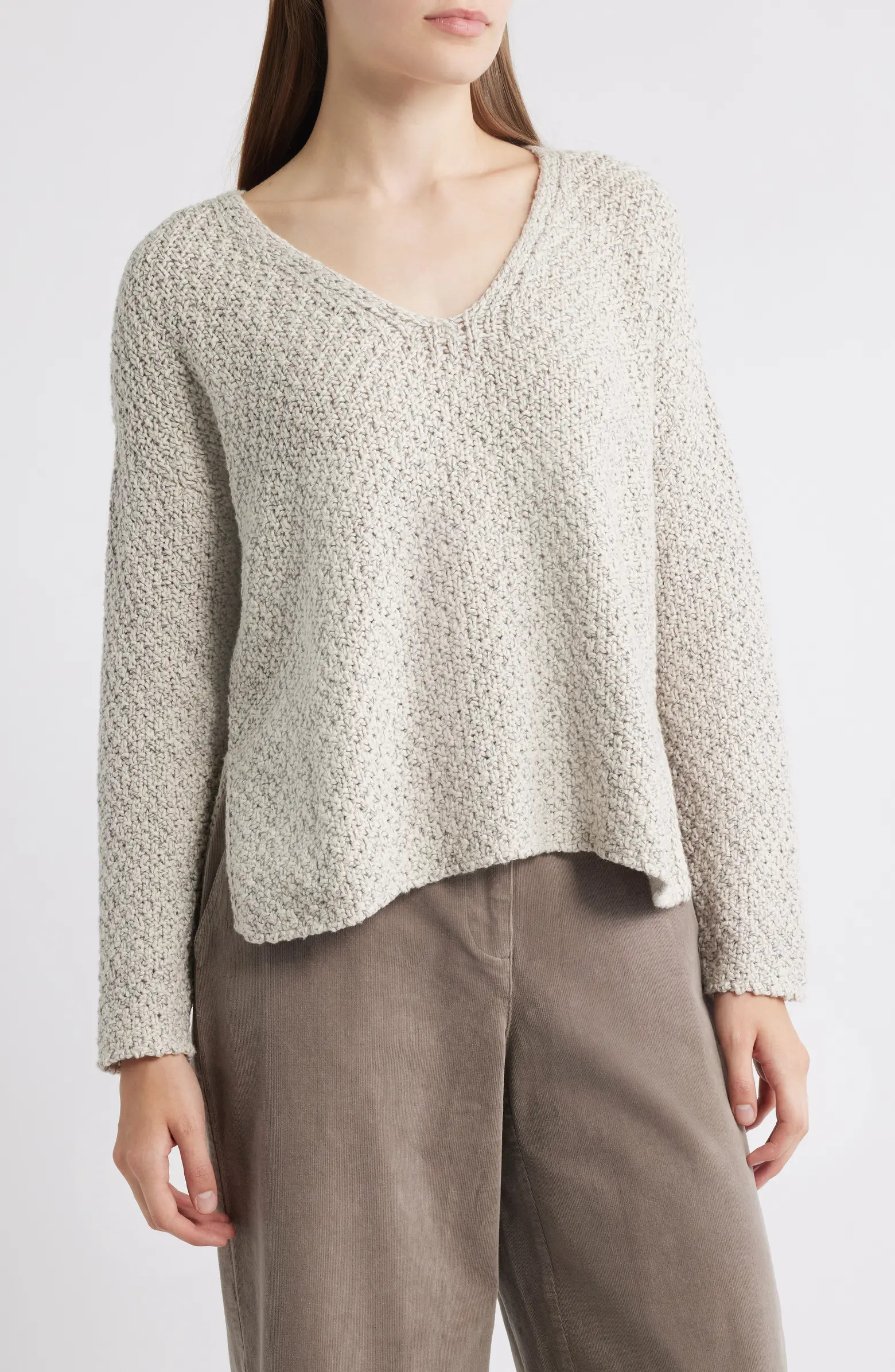 V-Neck Organic Cotton Sweater | Nordstrom