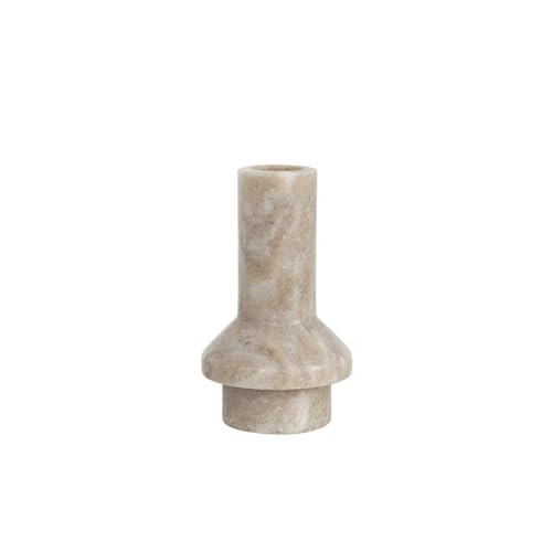 Bloomingville Marble Taper Candle Holder, 4.5", Beige | Amazon (US)