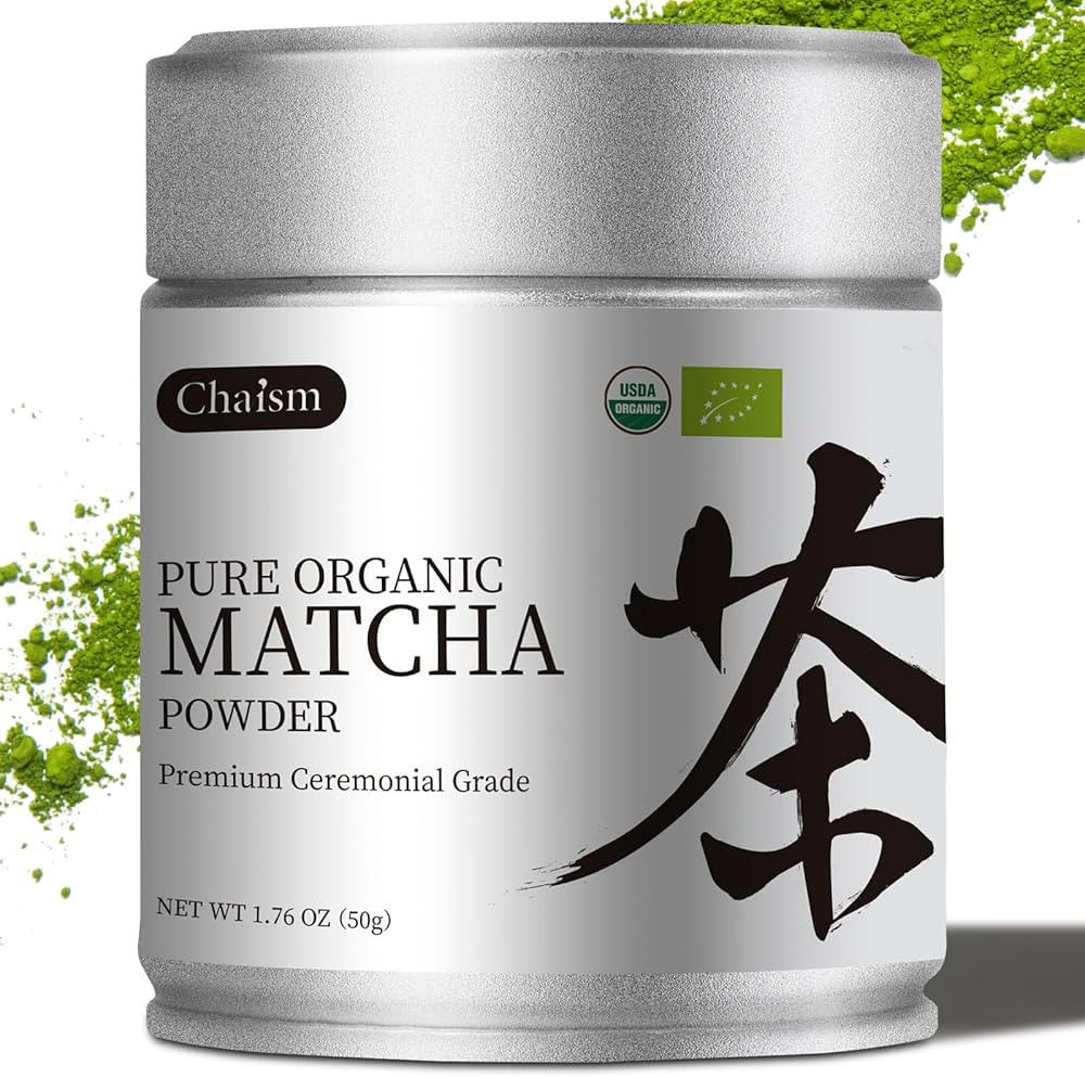 Chaism Ceremonial Grade Matcha Green Tea Powder - Premium First Harvest USDA Organic Gluten-Free ... | Amazon (US)