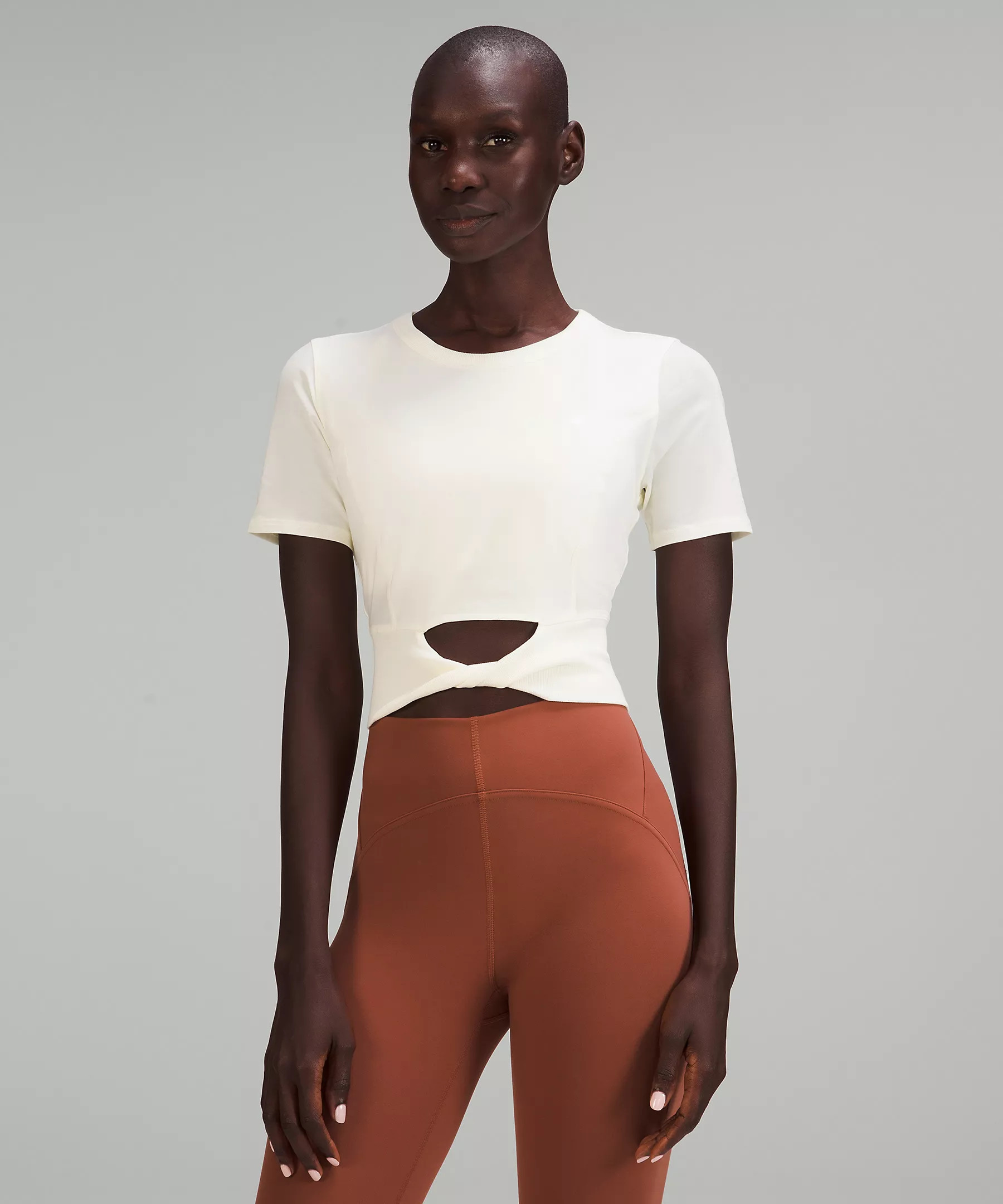 Cropped Cotton Ribbed-Band T-Shirt | Lululemon (US)