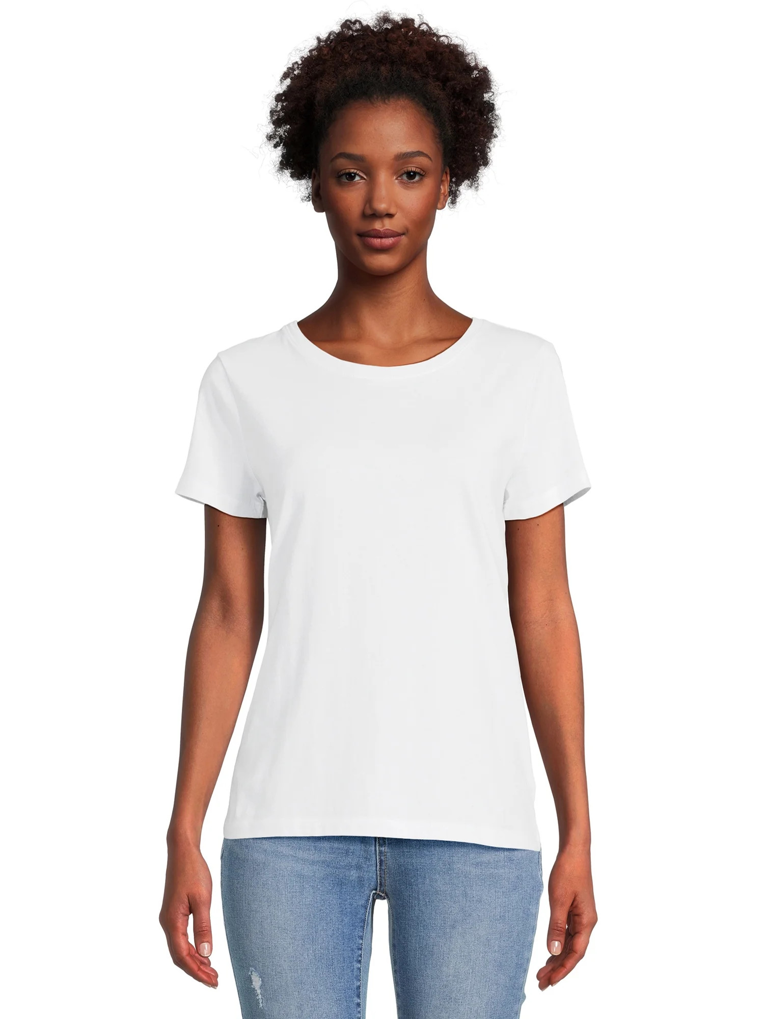 Time and Tru Women's Crewneck Tee | Walmart (US)