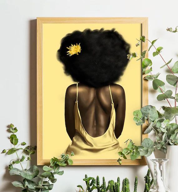 Glow, African American Wall Art Prints, Black Girl Magic, Black Art, Bedroom Wall Art, Living Roo... | Etsy (US)