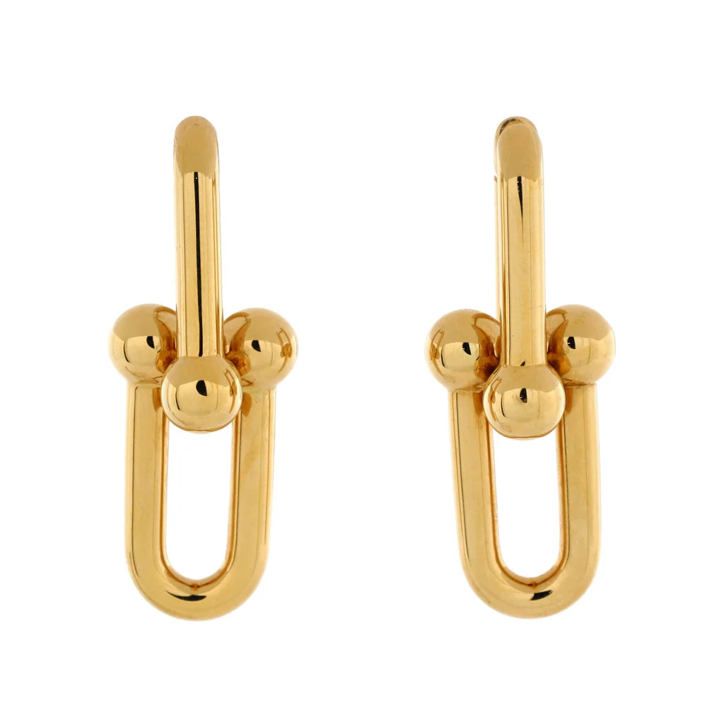 Hardwear Link Earrings 18K Yellow Gold Large | Rebag