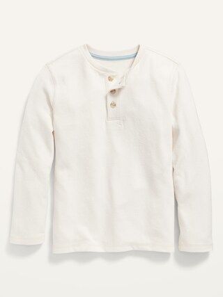 Cozy Long-Sleeve Henley T-Shirt for Boys | Old Navy (US)