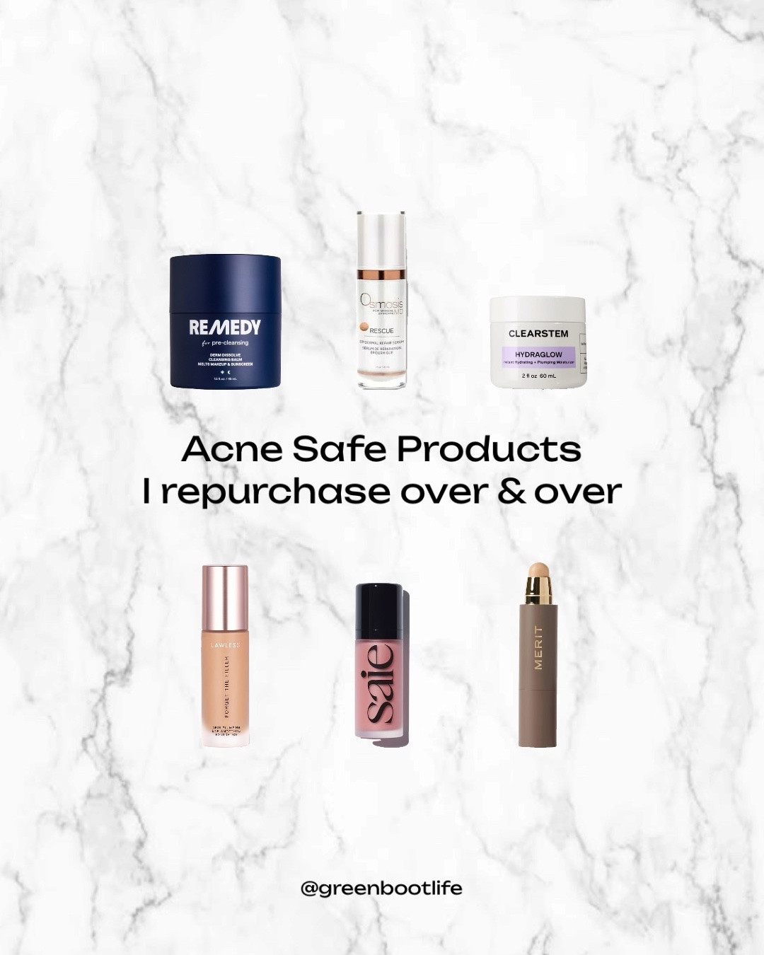 Comment “LINKS” and I’ll send these directly to you 🤗

Should I do a part 2 of “Acne Safe Products I repurchase over and over”? I definitely have more 😉

Have you used these? What are your constant repurchases?

#acnesafe #repurchase #acneproneskincare #acneproneskinmakeup