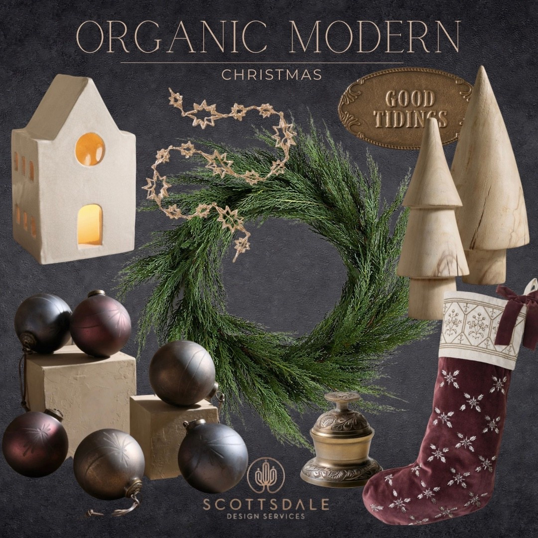 Organic Modern Holiday decor🎄