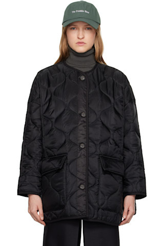 Black Teddy Quilted Jacket | SSENSE