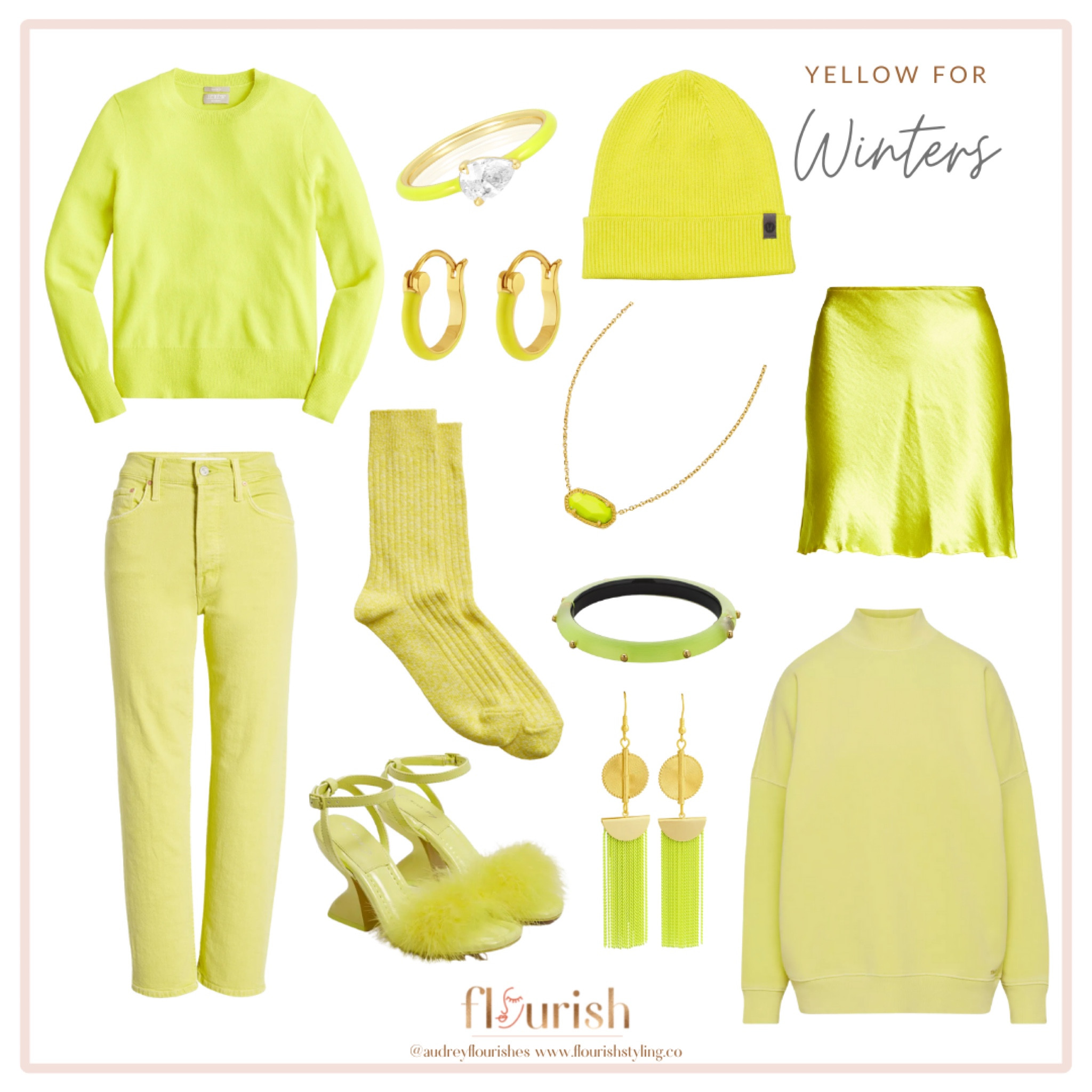 Yellow is extremely important to our foundational color education. When thinking about the different seasons through the lens of color analysis, we know that there is a huge spectrum of warm to cool hues that we must consider. When you add yellow to a color, you are bringing in warmth in the form of pure sunshine. Winters and Summers fortunately do have one yellow in their respective palettes, while Autumns and Springs have a whole slew of yellows to choose from, ranging from deep and rich to bright and sunny. Unsure what yellows are best for your season? Shop our finds to eliminate the guesswork! 

#LTKstyletip #LTKSeasonal