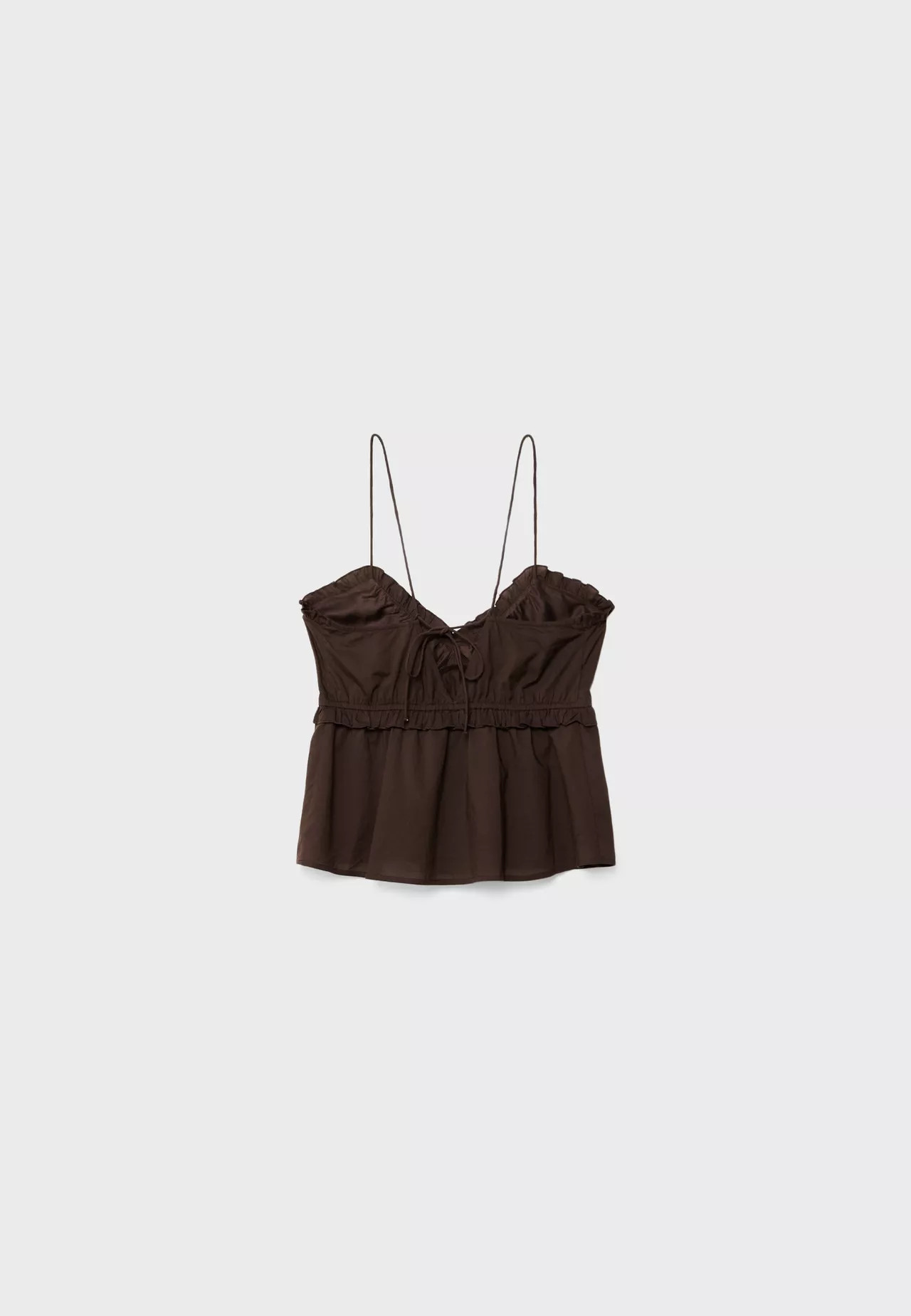 Top with tie-up straps | Stradivarius (UK)