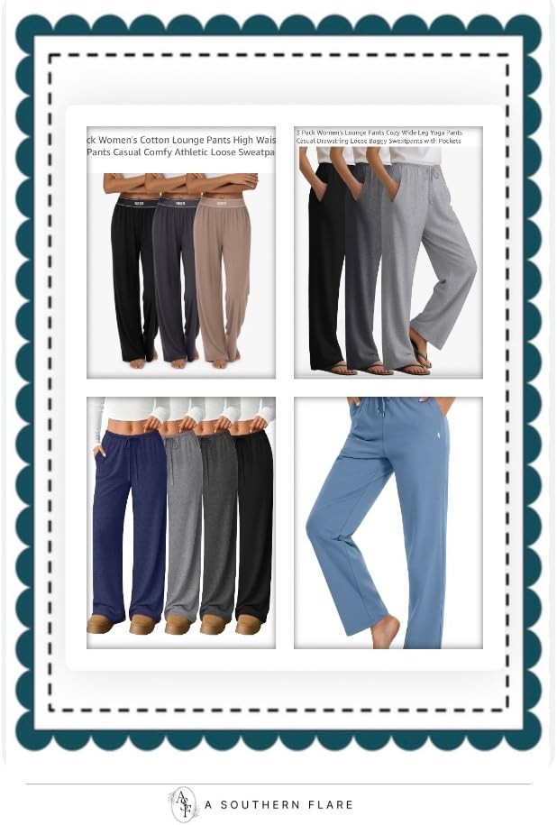 Upgrade your loungewear with these comfy, cozy sweatpants! Perfect for relaxing or lounging at ho... | Amazon (US)