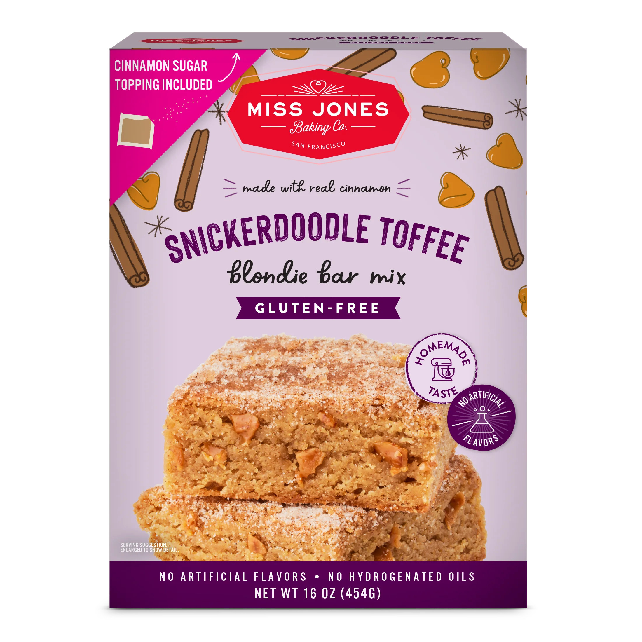 Miss Jones Baking Co. Gluten-Free Snickerdoodle Toffee Blondie Bar Mix | Walmart (US)