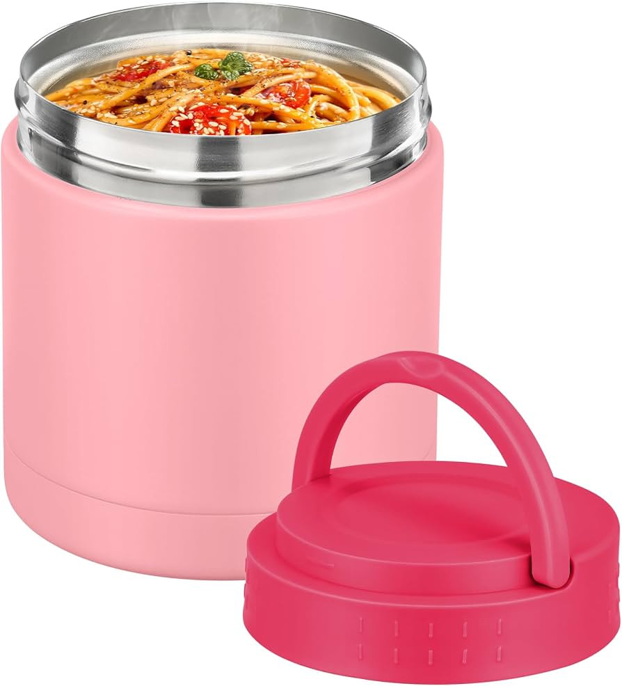 10.5oz Soup Thermo for Hot Food Kids Adults Insulated Food Jar with Handle Width Mouth Leak Proof... | Amazon (US)