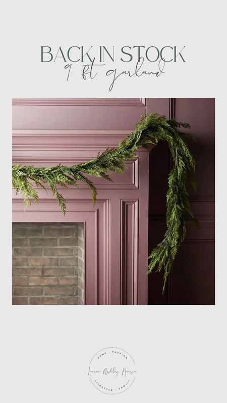 This 9’ garland is back in stock! Get it while it’s available!! 

#LTKhome #LTKHoliday #LTKSeasonal
