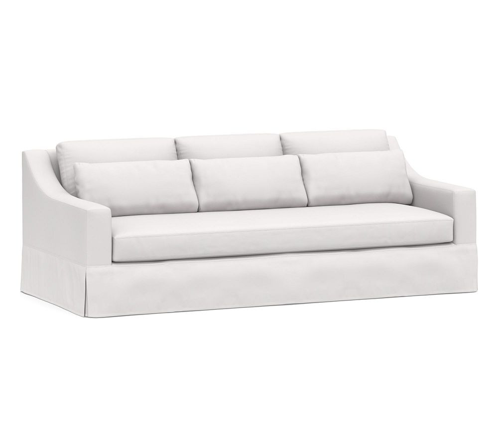 York Slope Arm Deep Seat Slipcovered Sofa (60" - 108") | Pottery Barn (US)