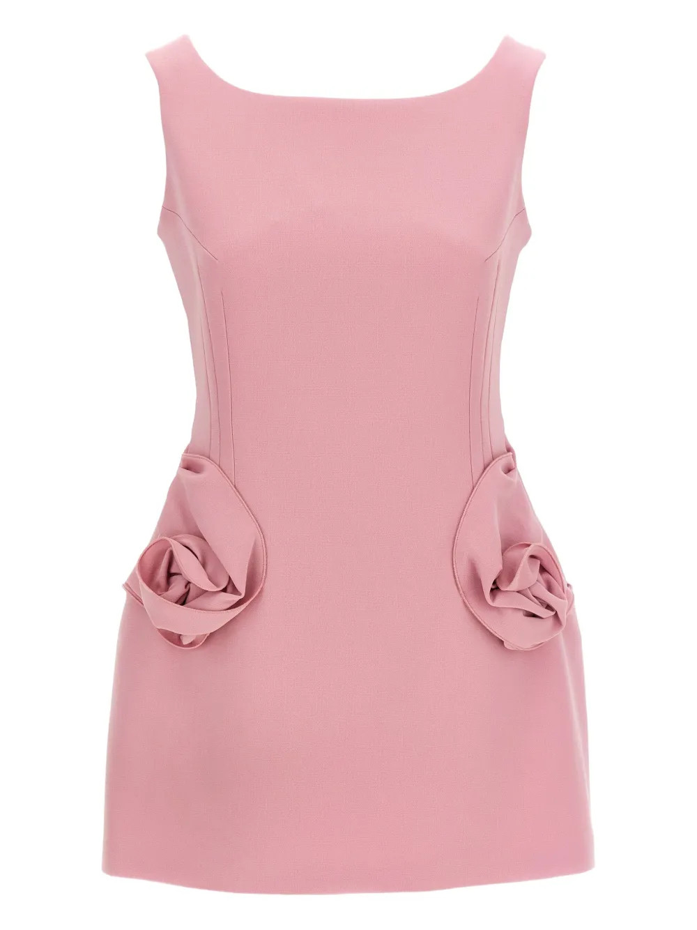 Magda Butrym rose-detail Dress | Pink | FARFETCH | Farfetch Global