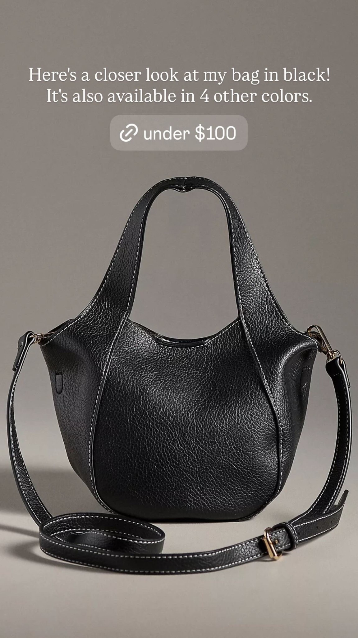 Here's a closer look at my bag in black!
It's also available in 4 other colors.

#LTKOver40 #LTKgrwm #LTKootd