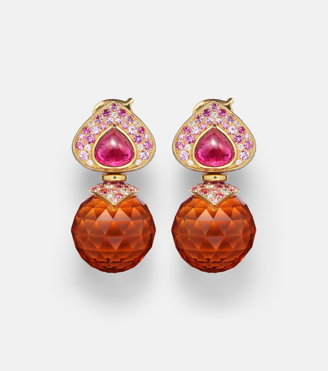 Acilla 18kt gold drop earrings with gemstones | Mytheresa (US/CA)