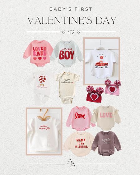 Baby’s first Valentine’s Day ❤️ so many sweet looks for both boy + girl! // baby fashion // baby onesies // baby sweatshirts 

#LTKkids #LTKbaby #LTKfindsunder50