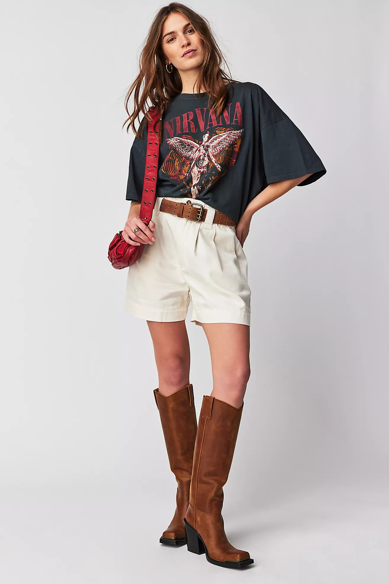 Nirvana Heart One Size Tee - Graphic Tee Outfit | Free People (Global - UK&FR Excluded)