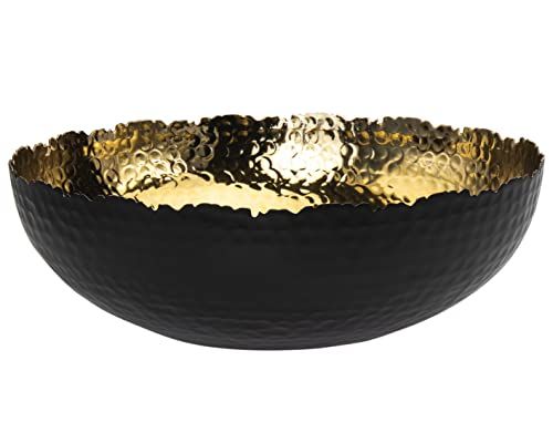 Godinger Decorative Serving Bowl Centerpiece Serveware Black and Gold - 13 Inches | Amazon (US)
