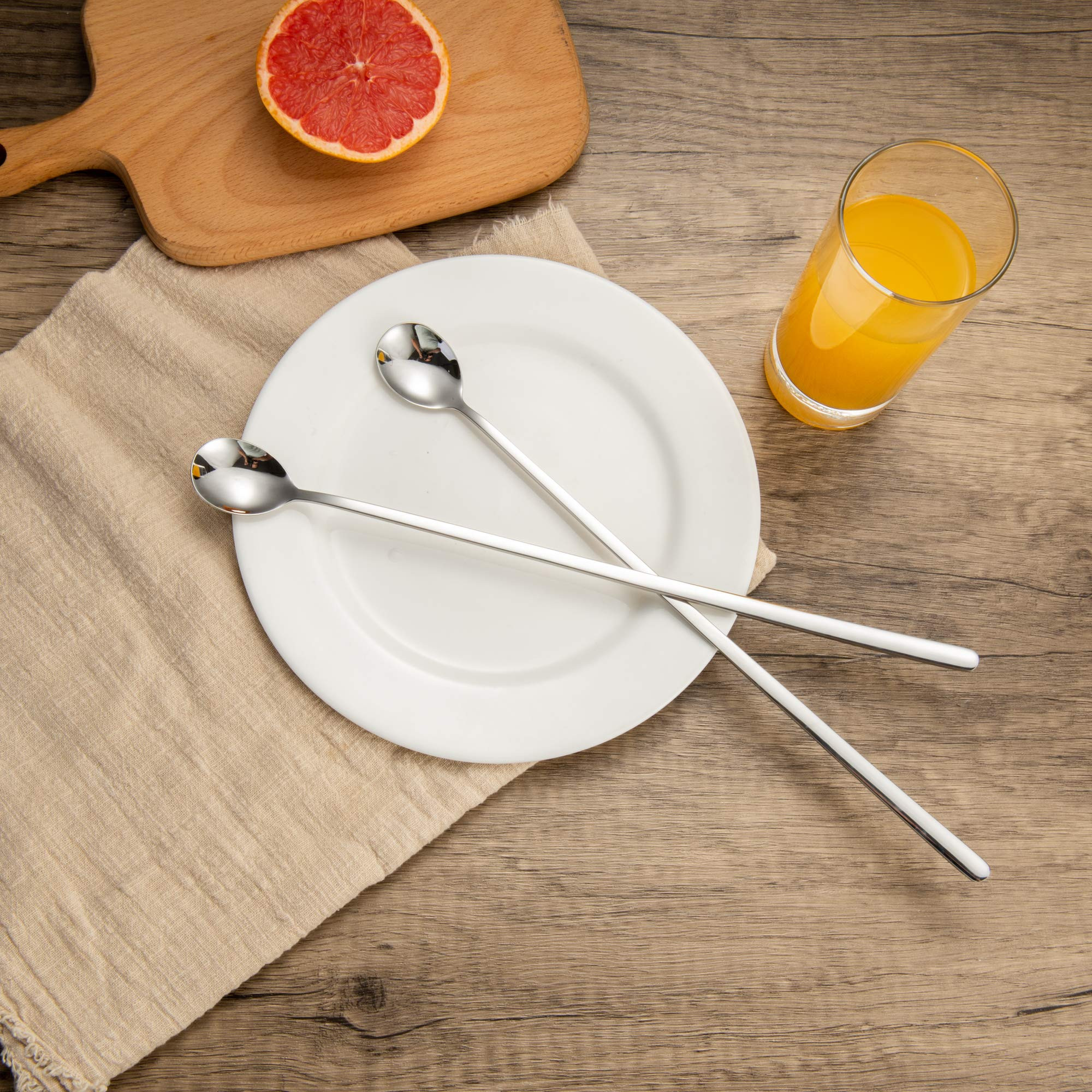 IMEEA 12.4-Inch Extra Long Handle Iced Tea Spoon SUS304 Stainless Steel Stirring Bar Spoon Pitche... | Amazon (US)