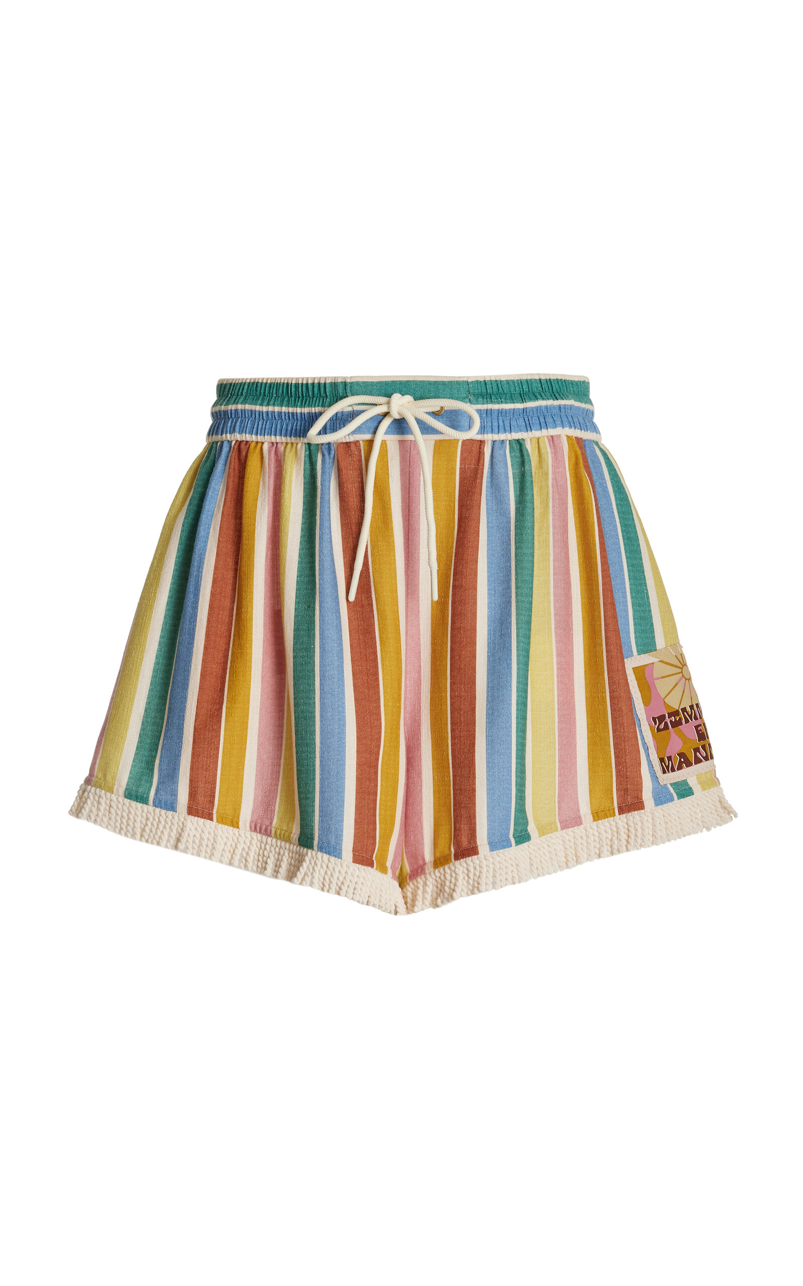 Everley Relaxed Striped Cotton Shorts | Moda Operandi (Global)