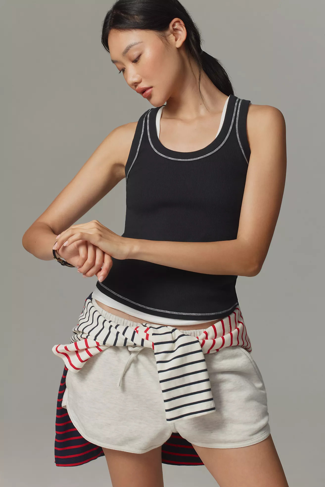 The Sunny Scoop-Neck Tank Top by Pilcro | Anthropologie (US)