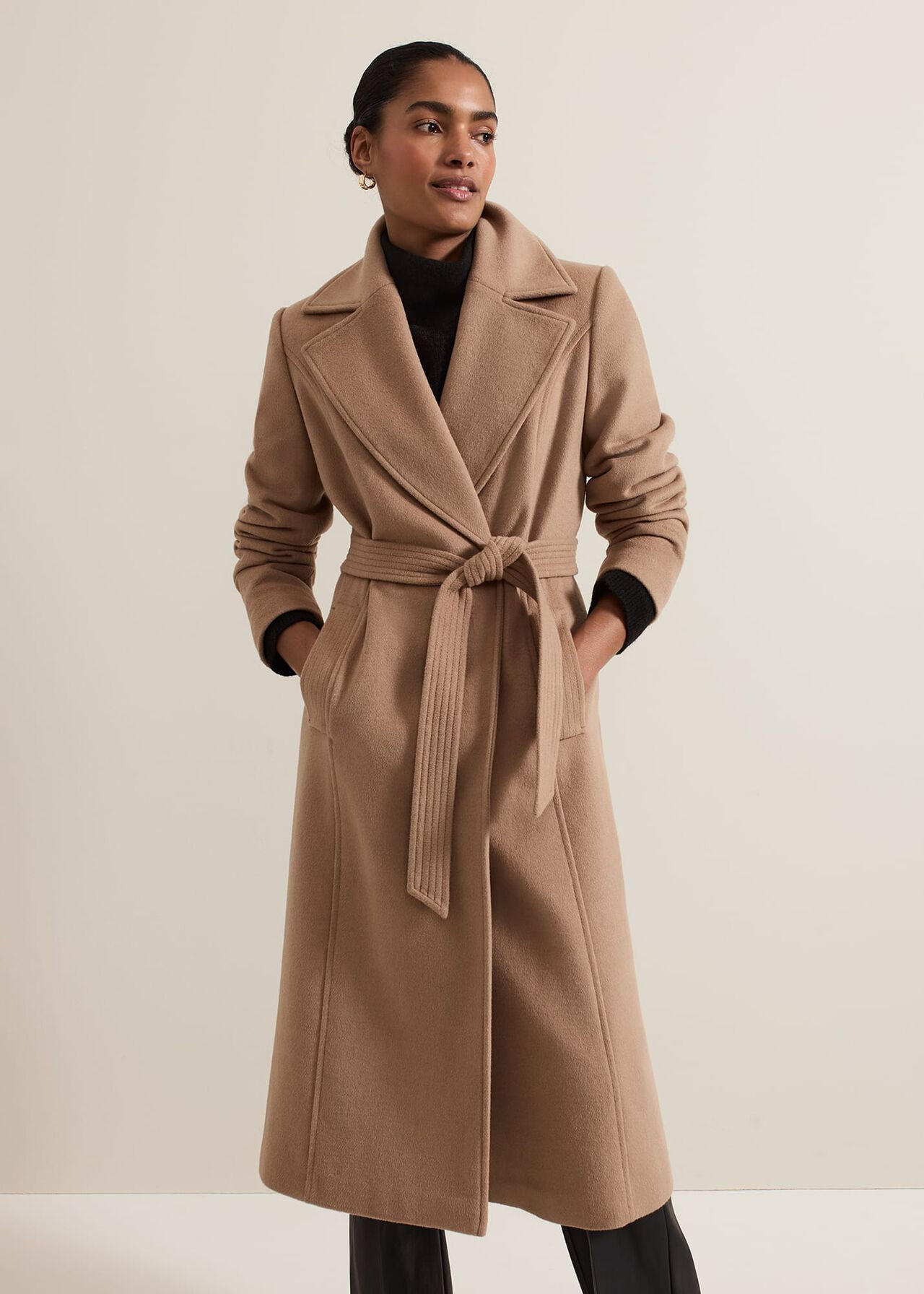 Livvy Wool Camel Trench Coat | Phase Eight UK | | Phase Eight (UK)