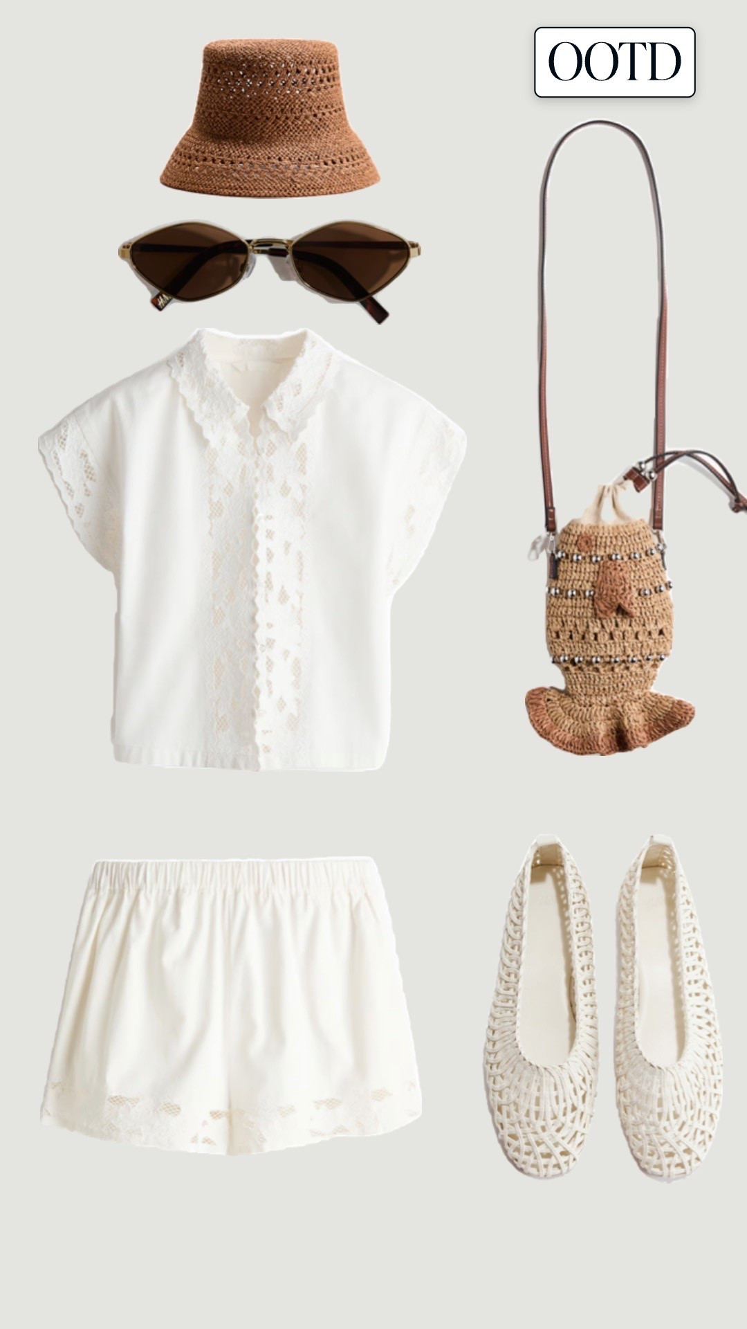 Summer outfit, lace white short from H&M

#LTKspring #LTKsummer #LTKuk